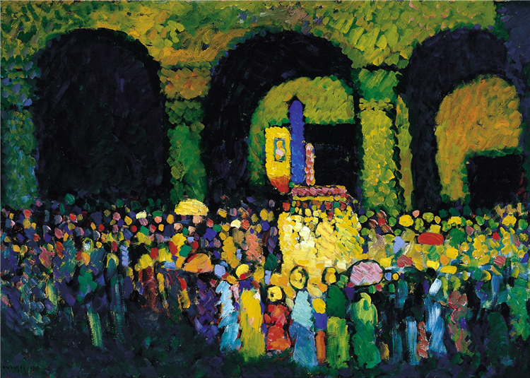 The Ludwigskirche in Munich 1908 Wassily Kandinsky Painting